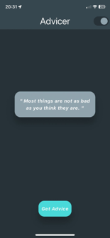 Flutter Lernprojekt: Advicer App Screenshot 6