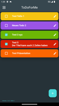 Flutter Lernprojekt: ToDoForMe App Screenshot 3
